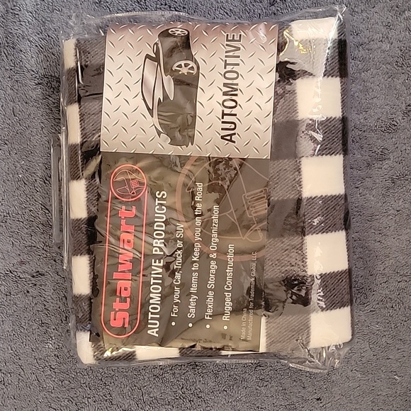 stalwart Bedding Stalwart Heated Car Blanket 2 Volt Black And White